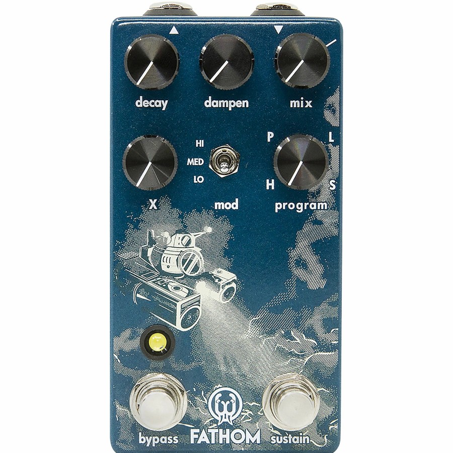 Amps & Effects Walrus Audio Delay & Reverb | Walrus Audio Fathom Multi-Function Reverb Effects Pedal