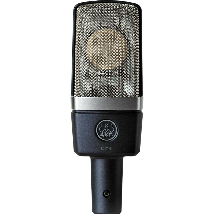 Mics & Wireless AKG | Akg C214 Large-Diaphragm Condenser Mic Cable And Stand Drum Overhead Package