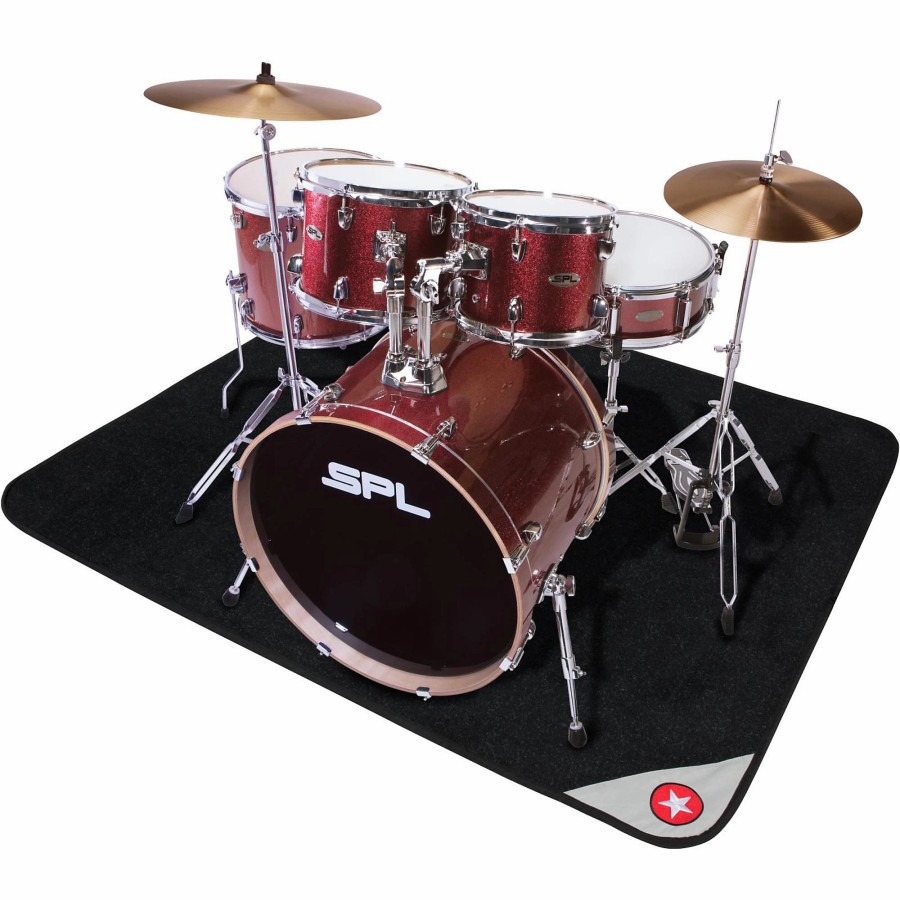 Drums Road Runner | Road Runner Drum Rug With Weighted Corners