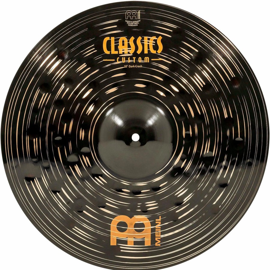 Drums MEINL Crash Cymbals | Meinl Classics Custom Dark Crash Cymbal 18 In.