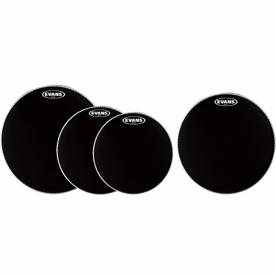 Drums Evans | Evans Onyx Heads, Buy 3 Get A Free 14" Sd Head, 12", 13", 16"