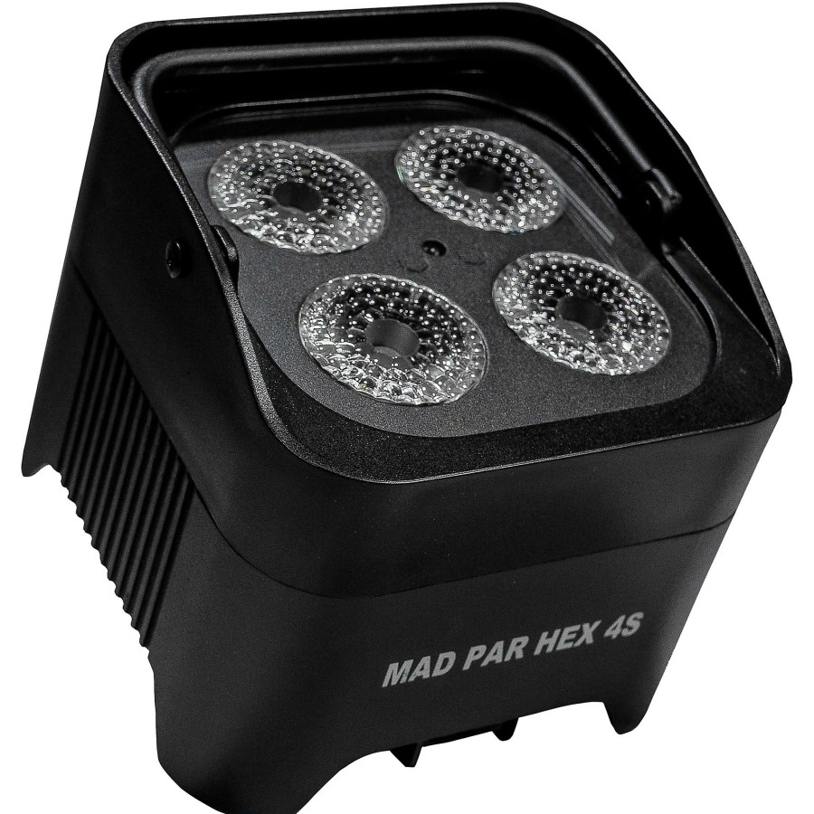 Lighting JMAZ Lighting | Jmaz Lighting Mad Par Hex 4S Battery-Powered Led Uplight Black