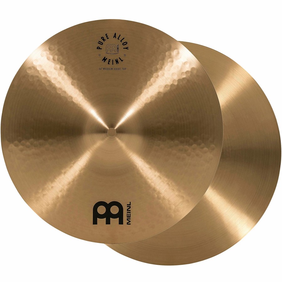 Drums MEINL Hi-Hat Cymbals | Meinl Pure Alloy Traditional Medium Hi-Hat Cymbal Pair 14 In.