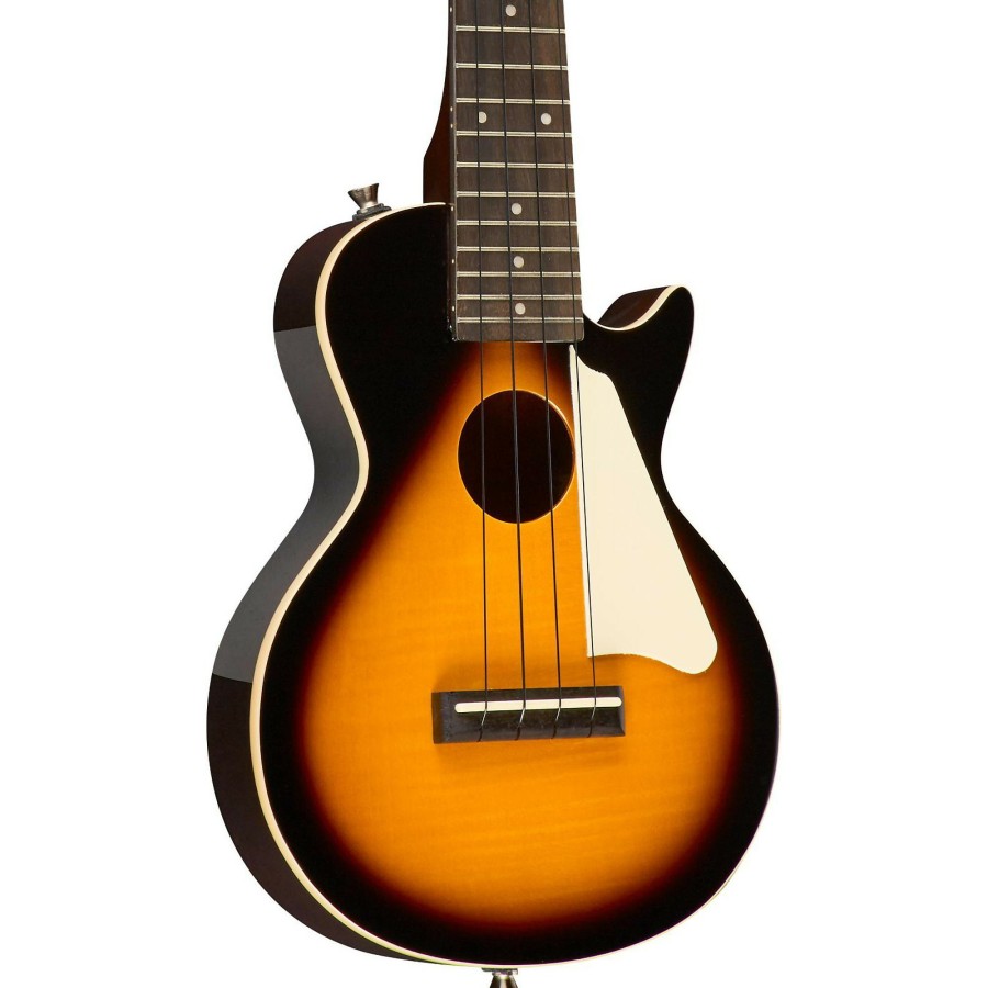 Guitars Epiphone | Epiphone Les Paul Acoustic-Electric Concert Ukulele Outfit Vintage Sunburst