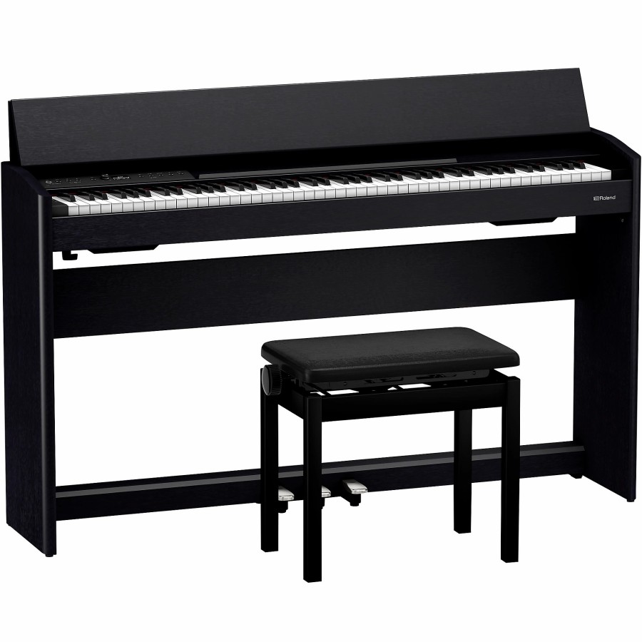 Keyboards & Midi Roland Home Digital Pianos | Roland F701 Digital Console Home Piano Contemporary Black