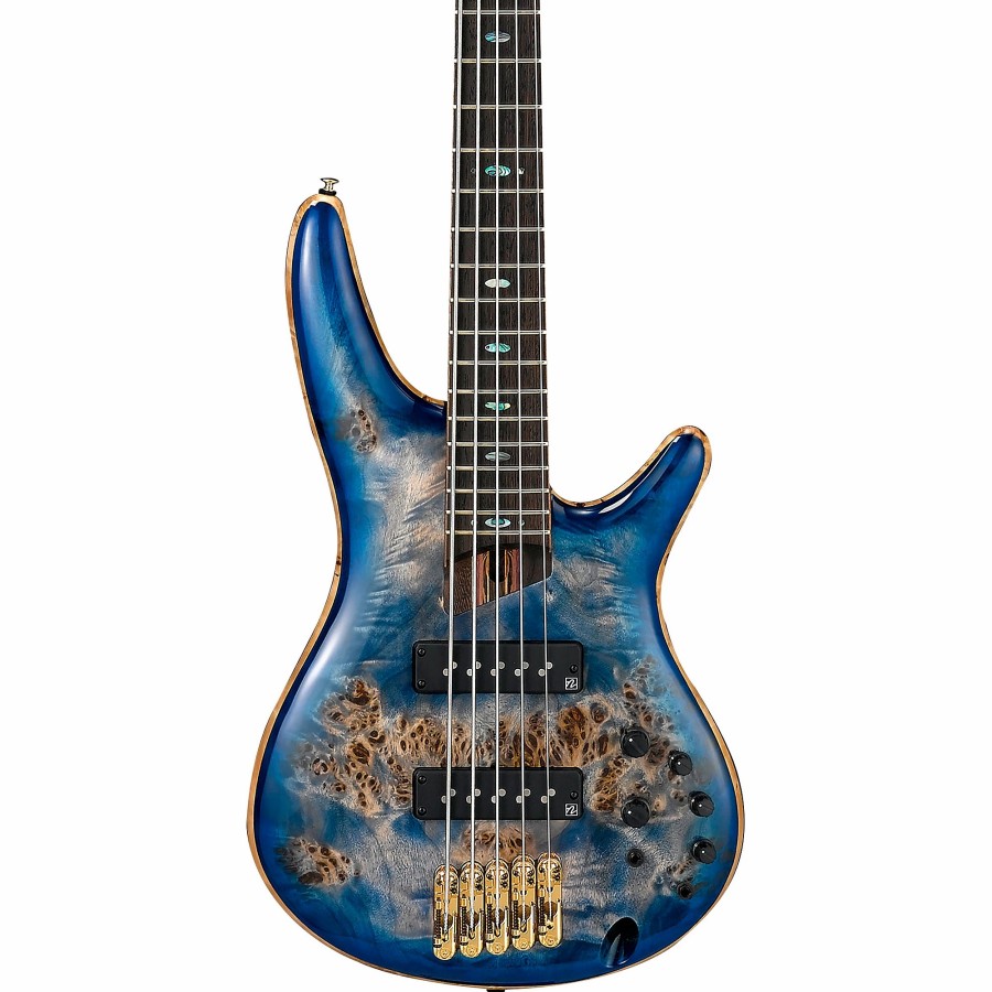 Basses Ibanez 5-String | Ibanez Sr2605 Premium 5-String Bass Cerulean Blue Burst