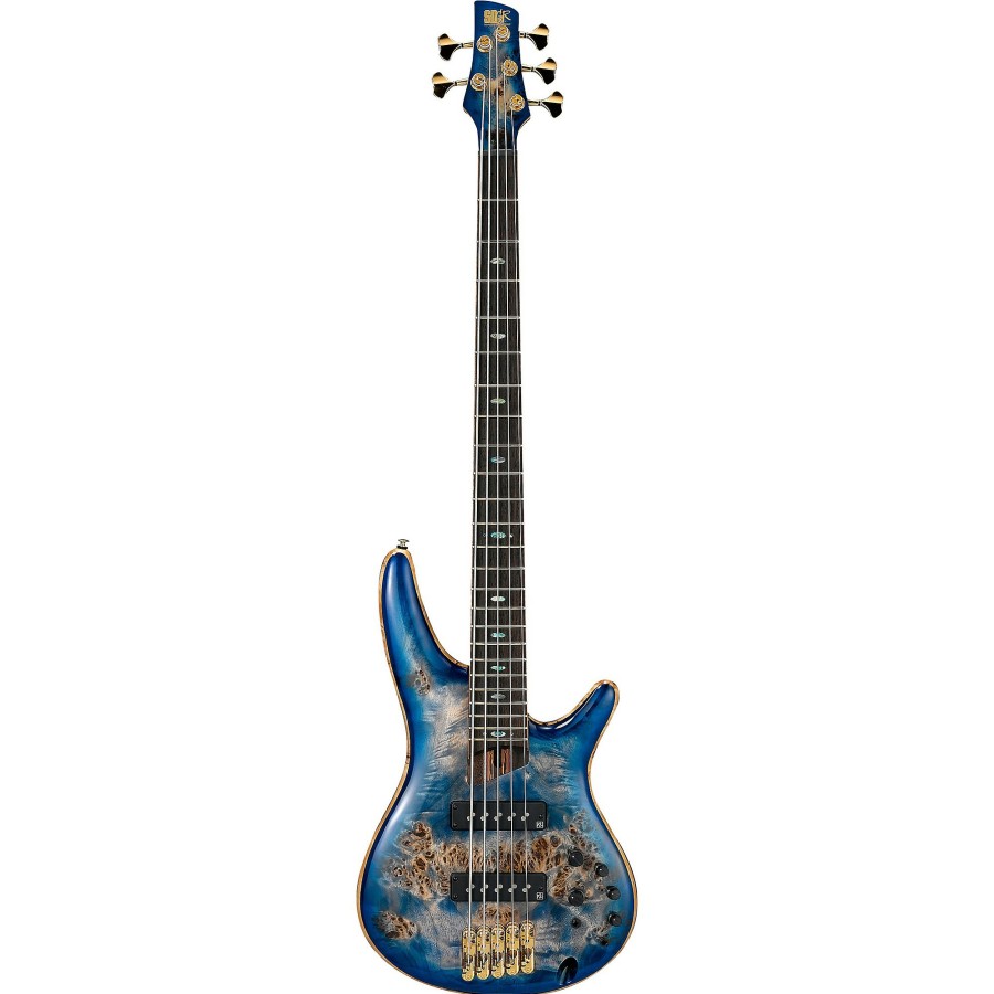 Basses Ibanez 5-String | Ibanez Sr2605 Premium 5-String Bass Cerulean Blue Burst