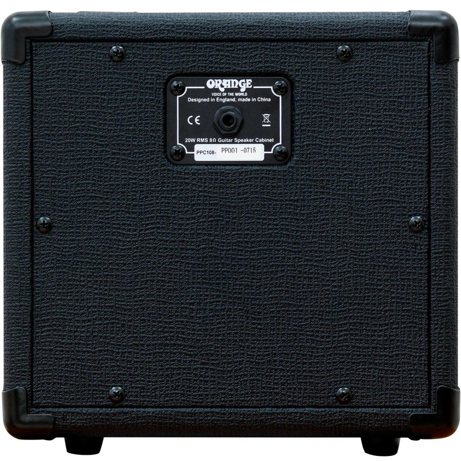 Amps & Effects Orange Amplifiers Cabinets | Orange Amplifiers Ppc108 Micro Dark 20W 1X8 Guitar Speaker Cabinet Black