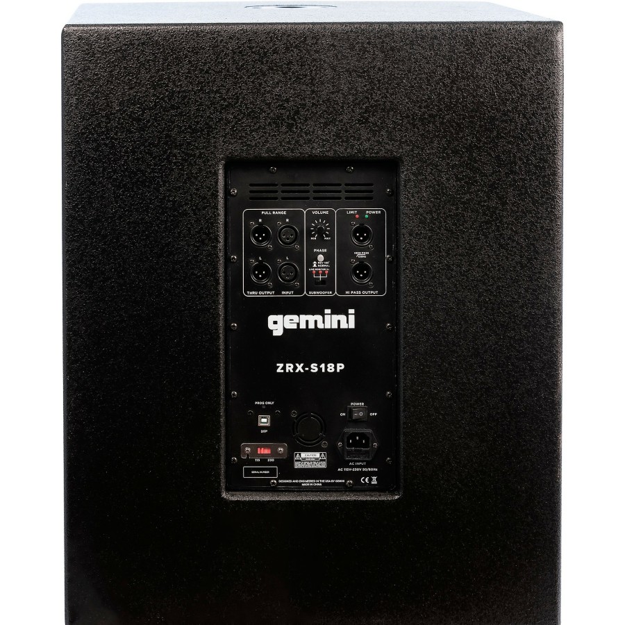 Live Sound Gemini | Gemini Zrx-S18P 18" Active Subwoofer