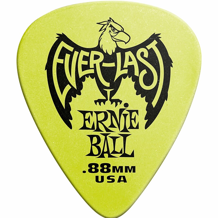 Guitars Ernie Ball Guitar Picks | Ernie Ball Everlast Delrin Picks 12 Pack .88 Mm 12 Pack