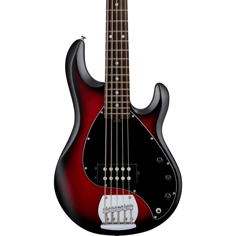 Basses Sterling by Music Man 5-String | Sterling By Music Man Stingray Ray5 5-String Electric Bass Ruby Red Burst