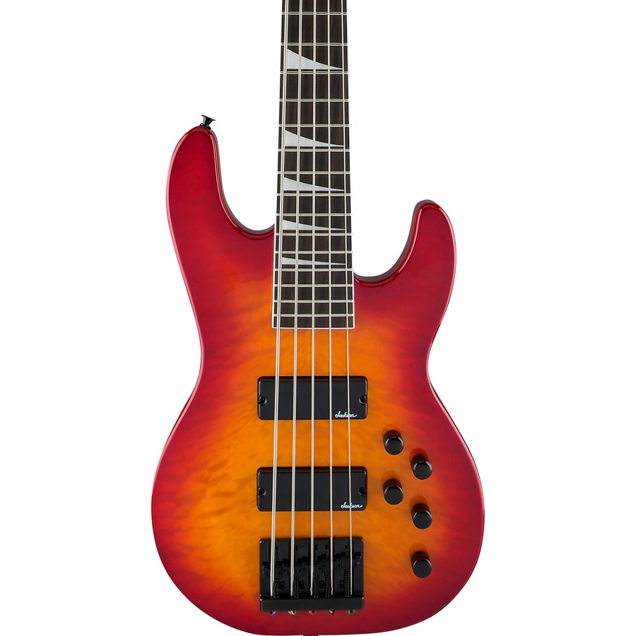 Basses Jackson 5-String | Jackson Js Series Concert Bass Js3Vq 5-String Cherry Burst