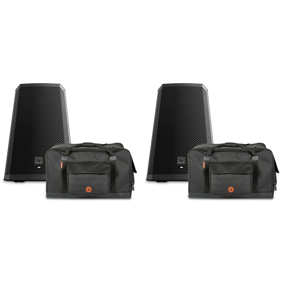 Live Sound Electro-Voice | Electro-Voice Zlx-12Bt Powered Speaker Pair With Road Runner Bags