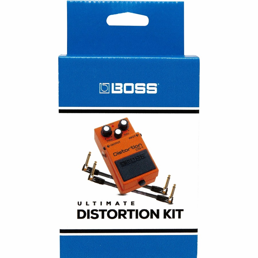 Guitars BOSS Effects | Boss Ds-1 Distortion Effects Pedal And Two 6" Jumper Cable Promo Pack