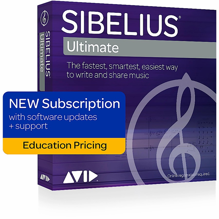 Recording Avid | Avid Sibelius Ultimate New 1-Year Subscription With Updates + Support For Students/Teachers (Download)