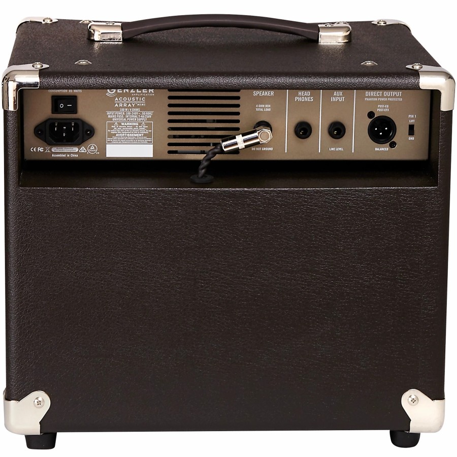 Amps & Effects Genzler Amplification Acoustic Combo Guitar Amps | Genzler Amplification Acoustic Array Mini Aa-Mini 100W 1X8 With 4X1.5 Line Array Acoustic Guitar Combo Amp Brown