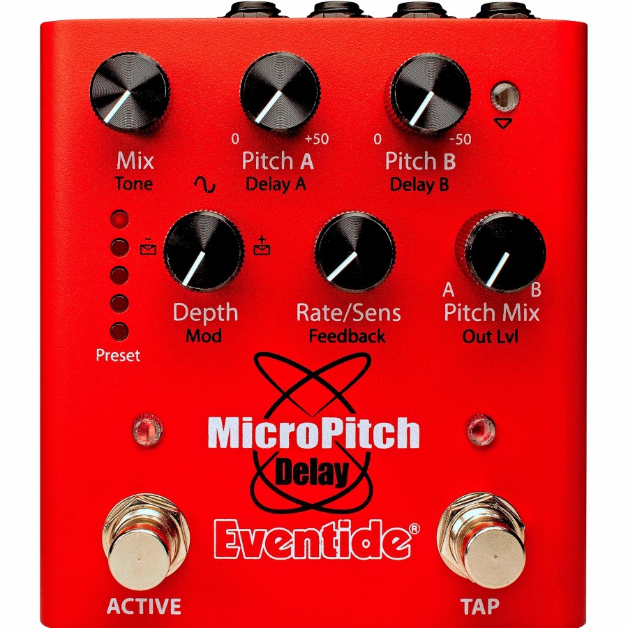 Amps & Effects Eventide Delay & Reverb | Eventide Micropitch Delay Effects Pedal Red