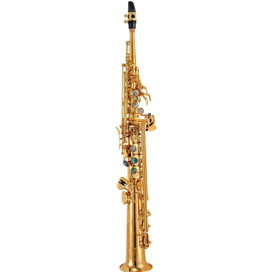 Band & Orchestra P. Mauriat | P. Mauriat System 76 One-Piece Professional Soprano Saxophone Gold Lacquer