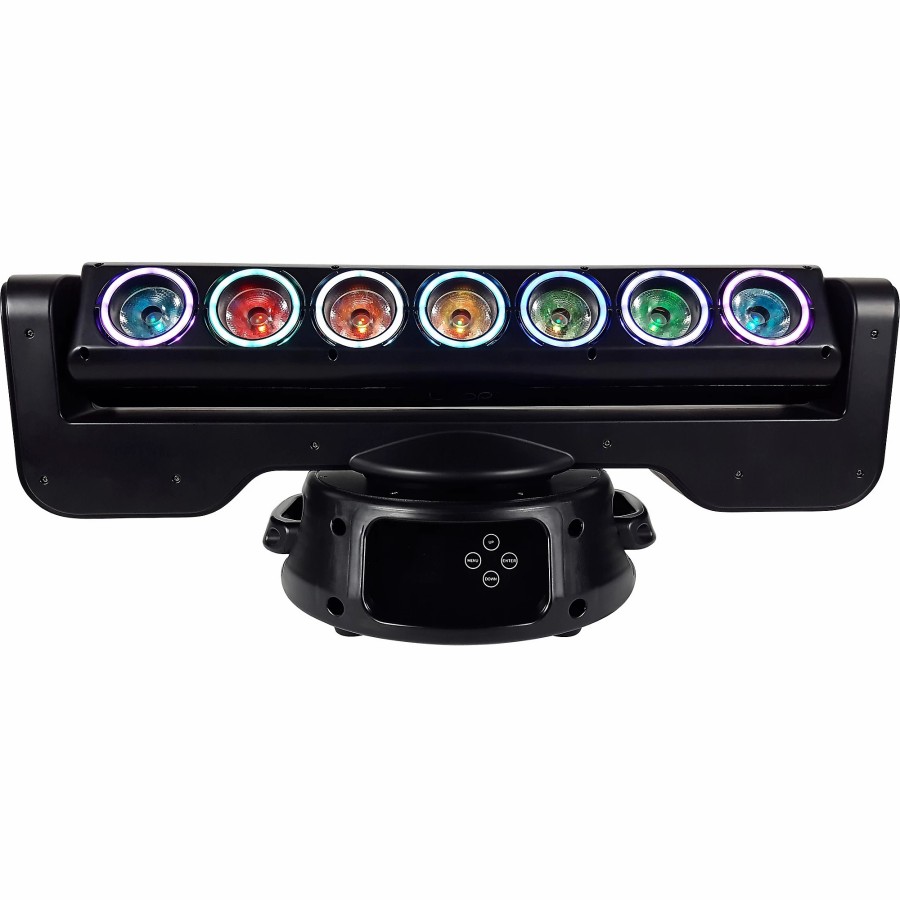 Lighting Blizzard | Blizzard Loop Moving-Head Rgbw Led Linear Multi-Beam Effect With Led Rings