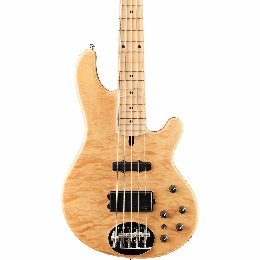 Basses Lakland 5-String | Lakland Skyline Deluxe 55-02 5-String Bass Natural Maple Fretboard