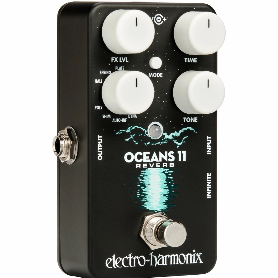 Guitars Electro-Harmonix Effects | Electro-Harmonix Oceans 11 Multifunction Digital Reverb Effects Pedal