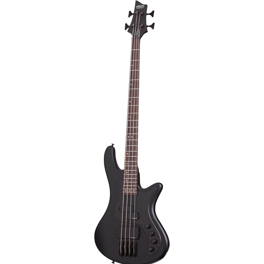 Basses Schecter Guitar Research 4-String | Schecter Guitar Research Stiletto Stealth-4 Electric Bass Guitar Satin Black