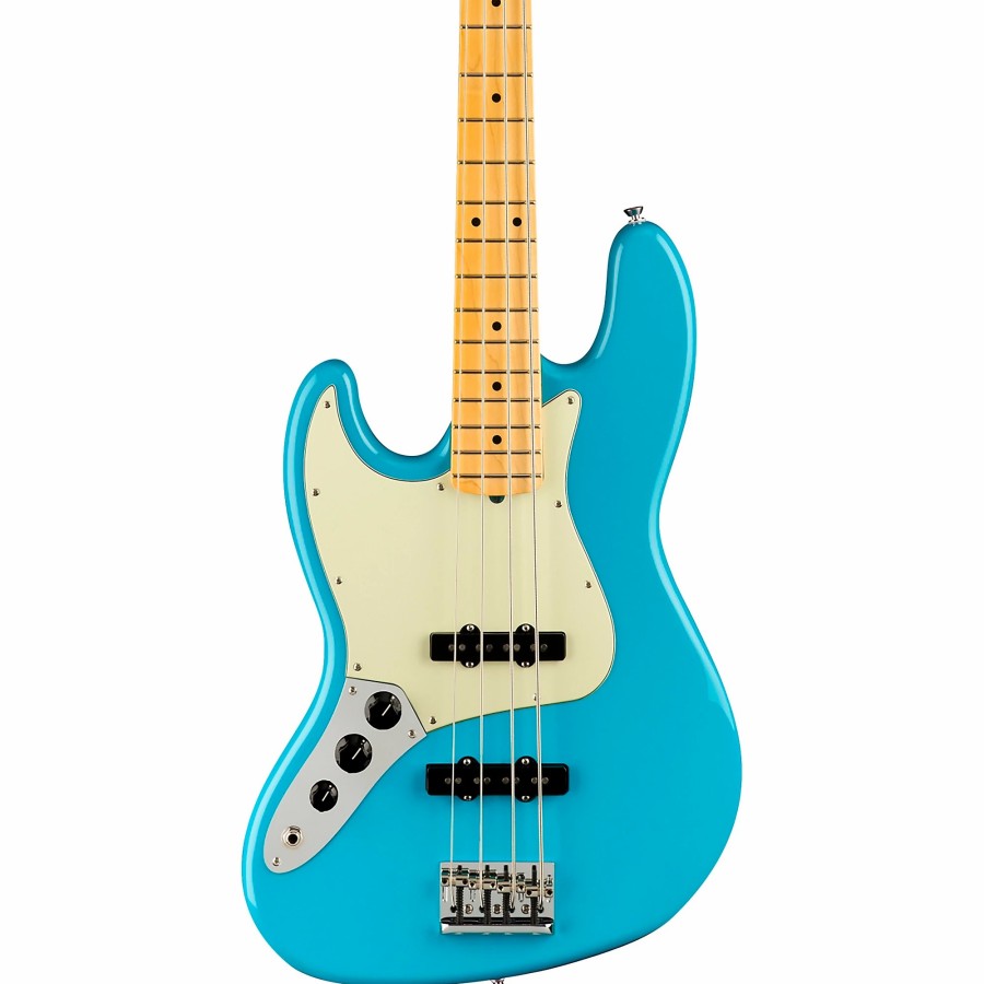 Basses Fender Left-Handed | Fender American Professional Ii Jazz Bass Maple Fingerboard Left-Handed Miami Blue