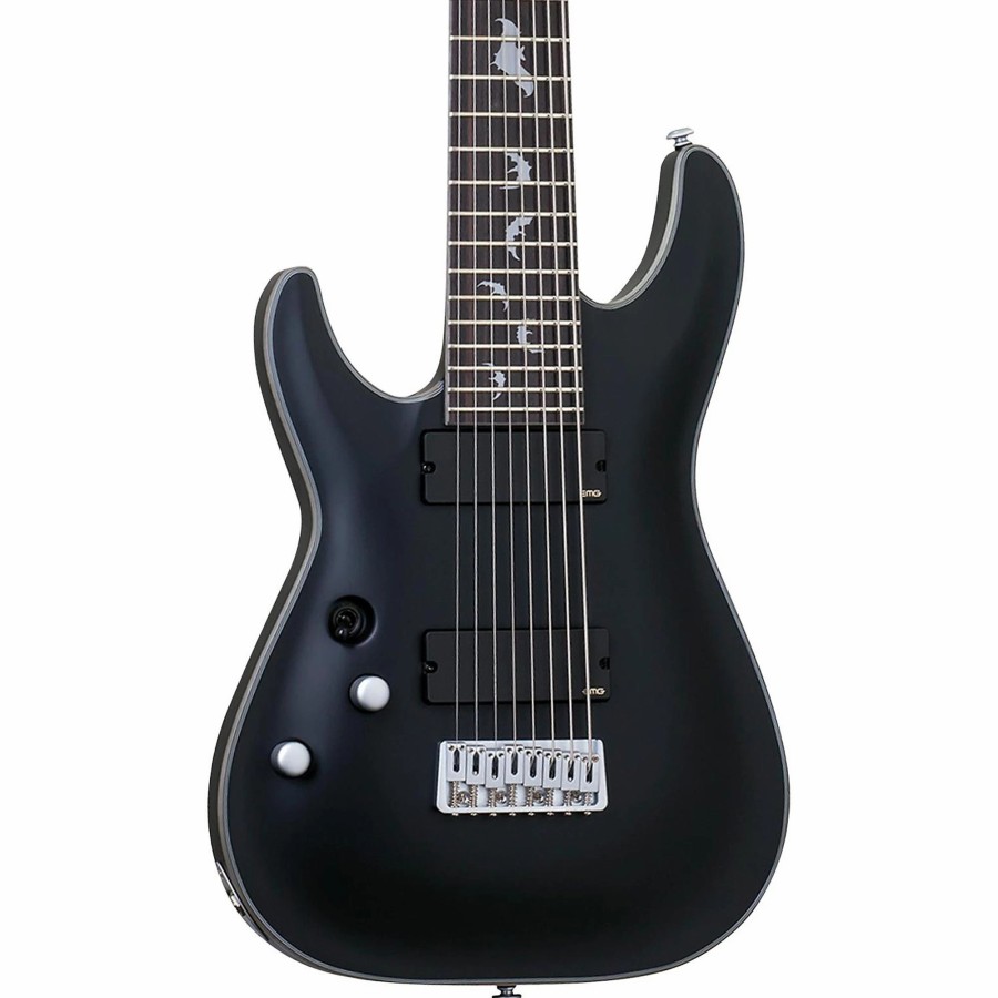 Guitars Schecter Guitar Research Left Handed | Schecter Guitar Research Damien Platinum 8 Left- Handed Electric Guitar Satin Black