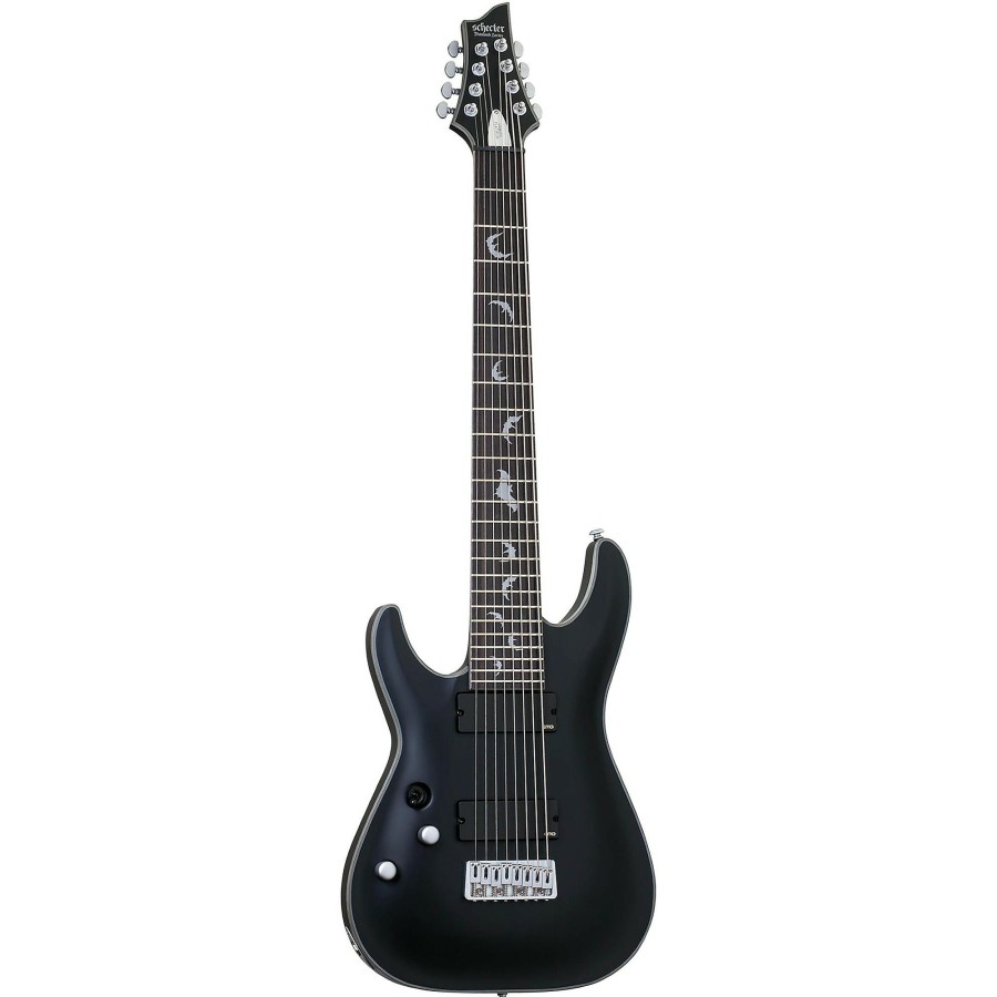 Guitars Schecter Guitar Research Left Handed | Schecter Guitar Research Damien Platinum 8 Left- Handed Electric Guitar Satin Black