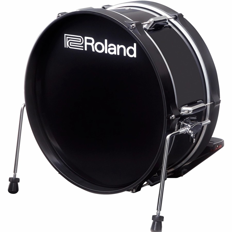 Drums Roland Trigger Pads | Roland Kd-180L-Bk V-Drums Acoustic Design 3 Series Kick Drum Pad 18 In.