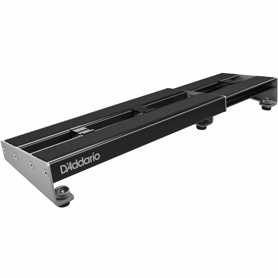 Amps & Effects D'Addario Pedalboards | D'Addario Pw-Xpndpb-01 Xpnd Pedalboard Telescopically Expanding 2-Rail System Small Black