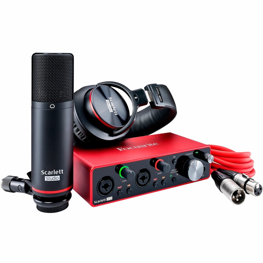 Recording Focusrite | Focusrite Scarlett 2I2 Studio Pack (Gen 3)