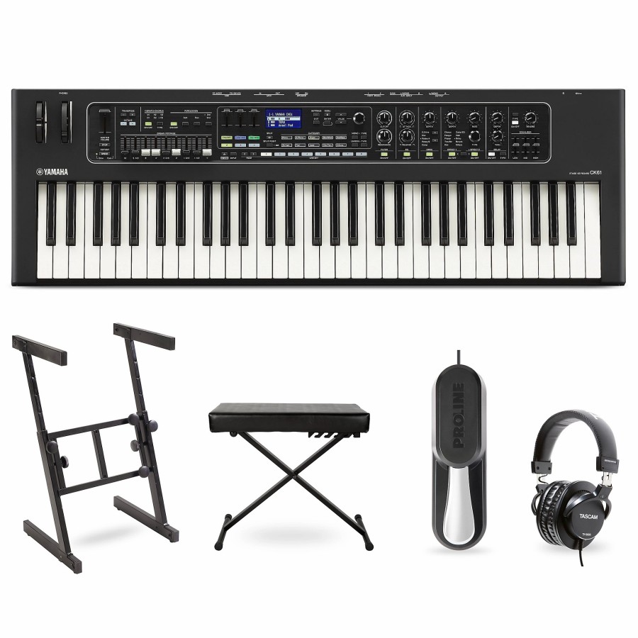 Keyboards & Midi Yamaha | Yamaha Ck61 Portable Stage Keyboard Deluxe Package