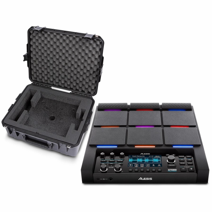 Drums Alesis Electronic Drum Midi Controllers | Alesis Strike Multipad Percussion Pad With Skb Case