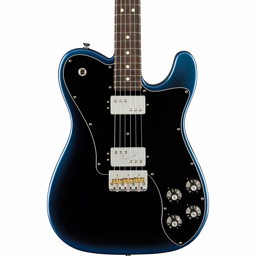 Guitars Fender Solid Body | Fender American Professional Ii Telecaster Deluxe Rosewood Fingerboard Electric Guitar Dark Night