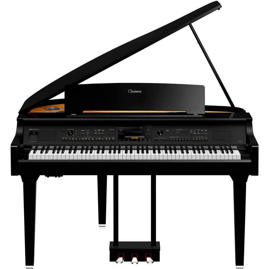 Keyboards & Midi Yamaha Home Digital Pianos | Yamaha Clavinova Cvp-809 Digital Grand Piano With Bench Polished Ebony