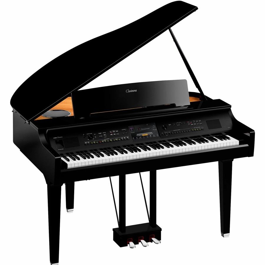 Keyboards & Midi Yamaha Home Digital Pianos | Yamaha Clavinova Cvp-809 Digital Grand Piano With Bench Polished Ebony