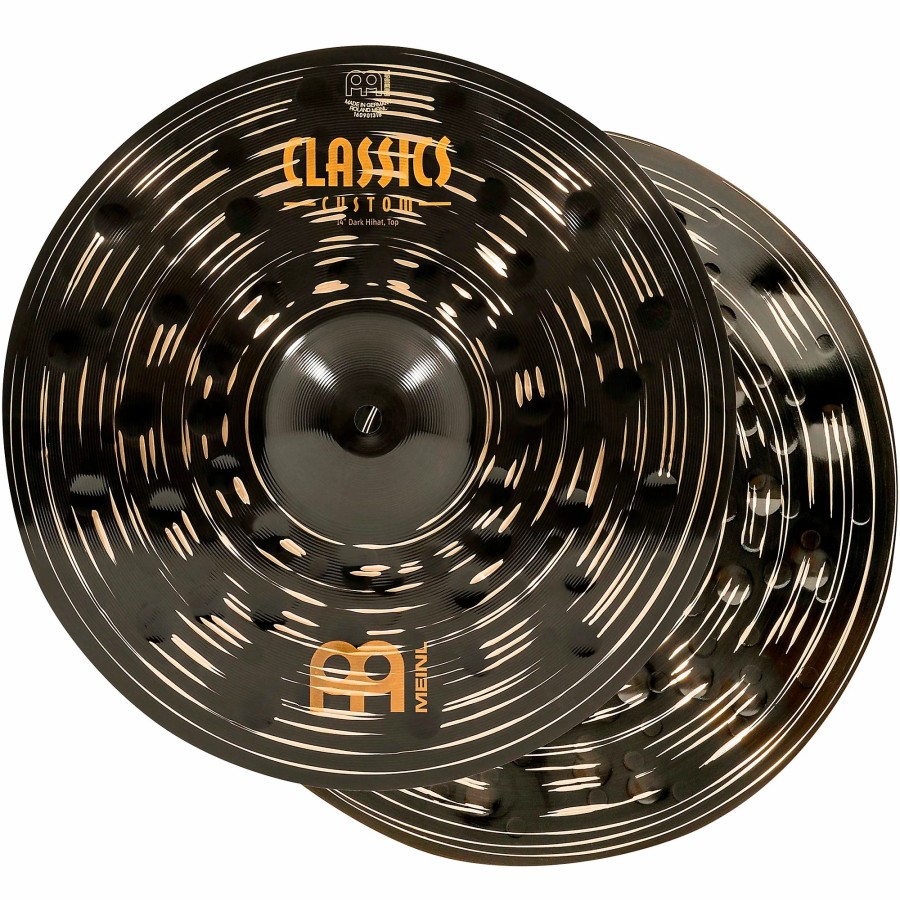 Drums MEINL Hi-Hat Cymbals | Meinl Classics Custom Dark Hi-Hat Cymbal Pair 14 In.