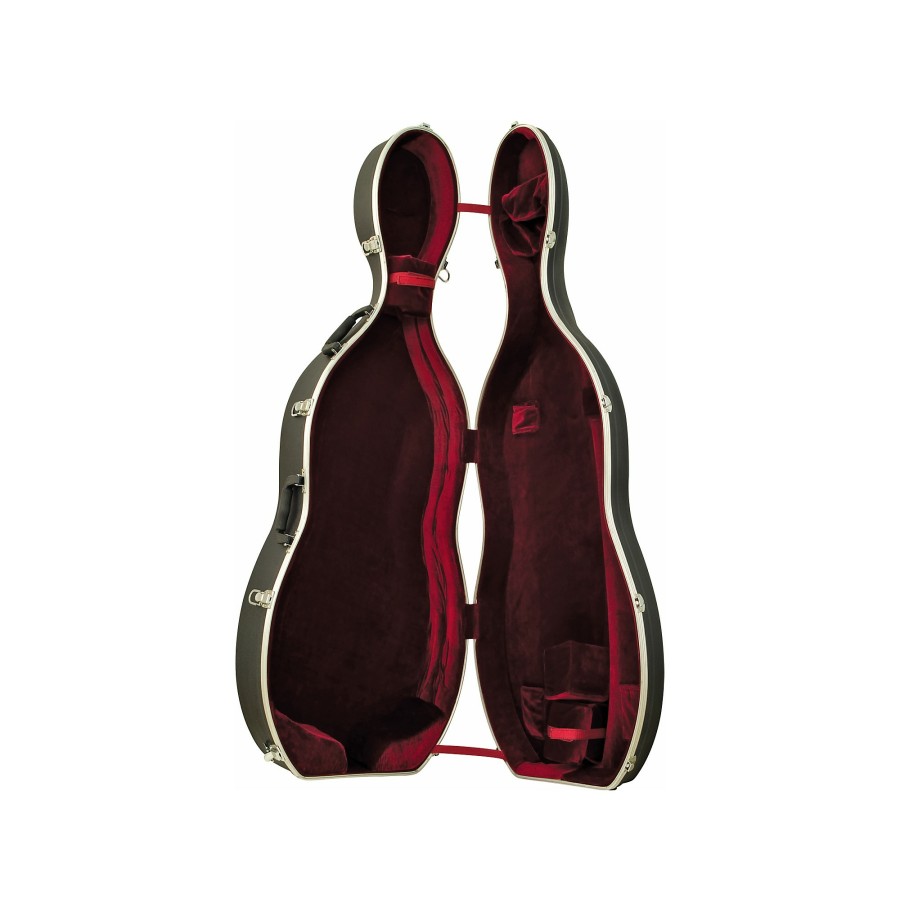 Accessories Bellafina | Bellafina Abs Cello Case With Wheels 1/2 Size