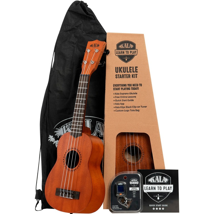 Guitars Kala | Kala Learn To Play Ukulele Starter Kit Mahogany