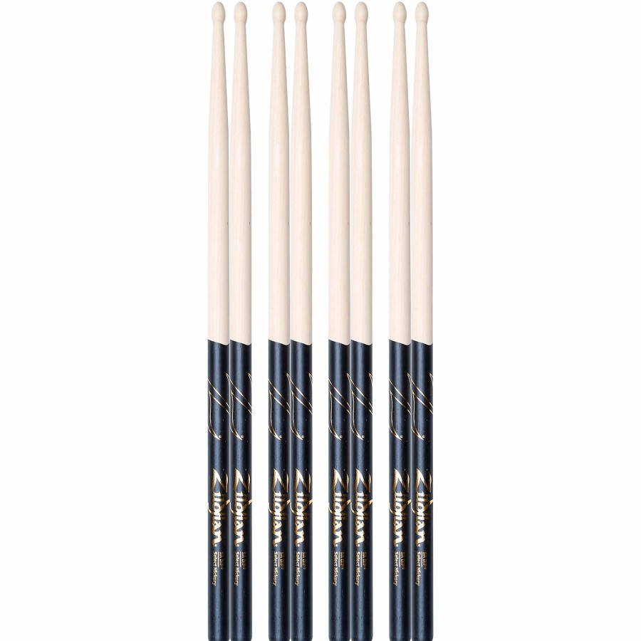 Drums Zildjian | Zildjian Black Dip Drum Sticks - Buy 3, Get 1 Free 5A Wood