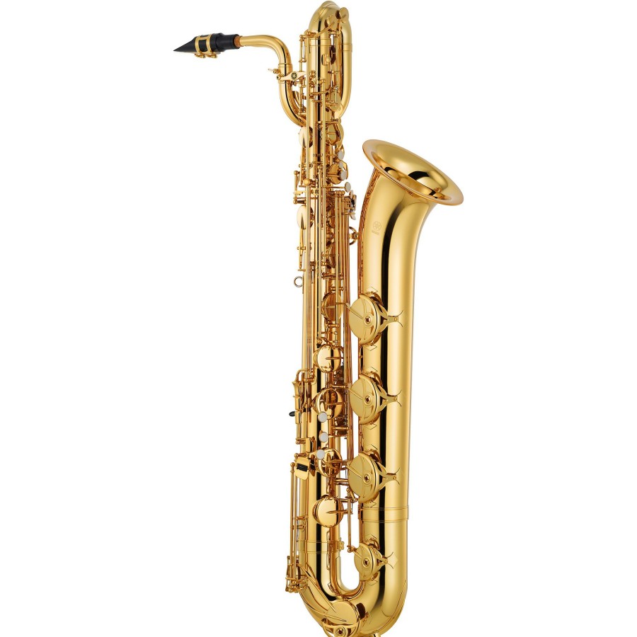 Band & Orchestra Yamaha | Yamaha Ybs-480 Intermediate Eb Baritone Saxophone Gold Lacquer Lacquer Keys