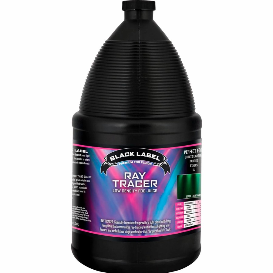 Lighting Black Label | Black Label Ray Tracer Low Density Fog Juice - 1 Gallon