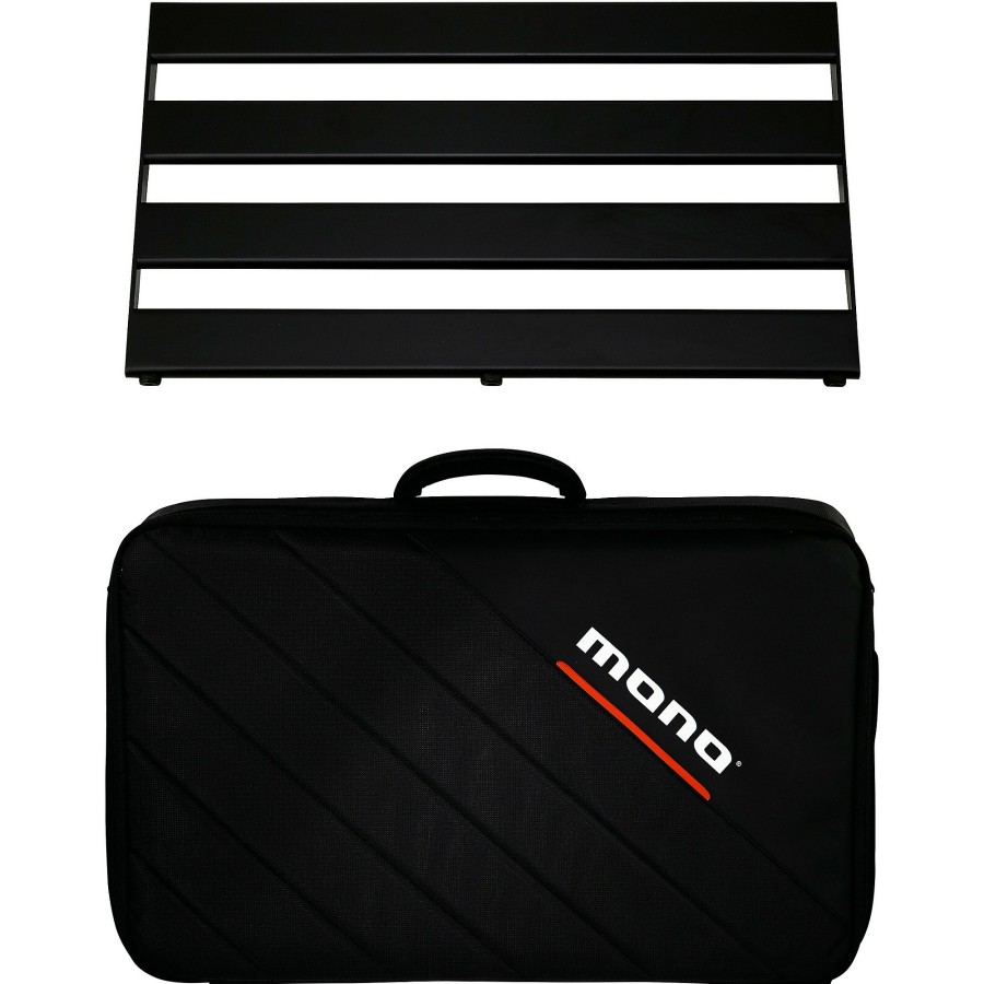 Amps & Effects MONO Pedalboards | Mono Pedalboard Rail And Stealth Club Accessory Case Medium Black