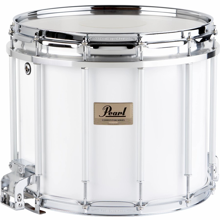 Band & Orchestra Pearl | Pearl Competitor High-Tension Marching Snare Drum White 13 X 11 In. High Tension