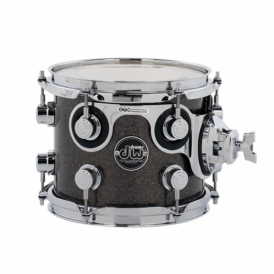 Drums DW Mounted Toms | Dw Performance Series Tom Pewter Sparkle 7X8