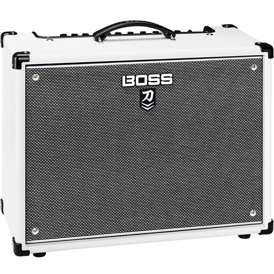 Guitars BOSS Guitar Amps | Boss Limited-Edition Katana Ktn-100 Mkii 100W 1X12 Gray Grille Cloth Guitar Combo Amplifier White