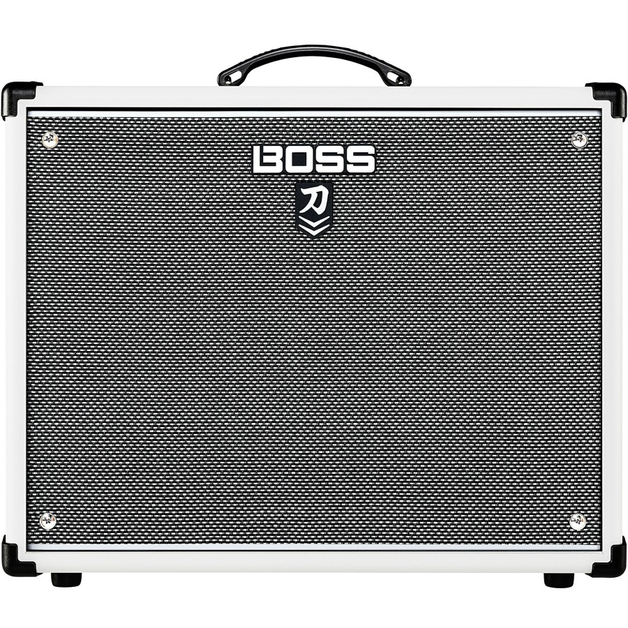 Guitars BOSS Guitar Amps | Boss Limited-Edition Katana Ktn-100 Mkii 100W 1X12 Gray Grille Cloth Guitar Combo Amplifier White