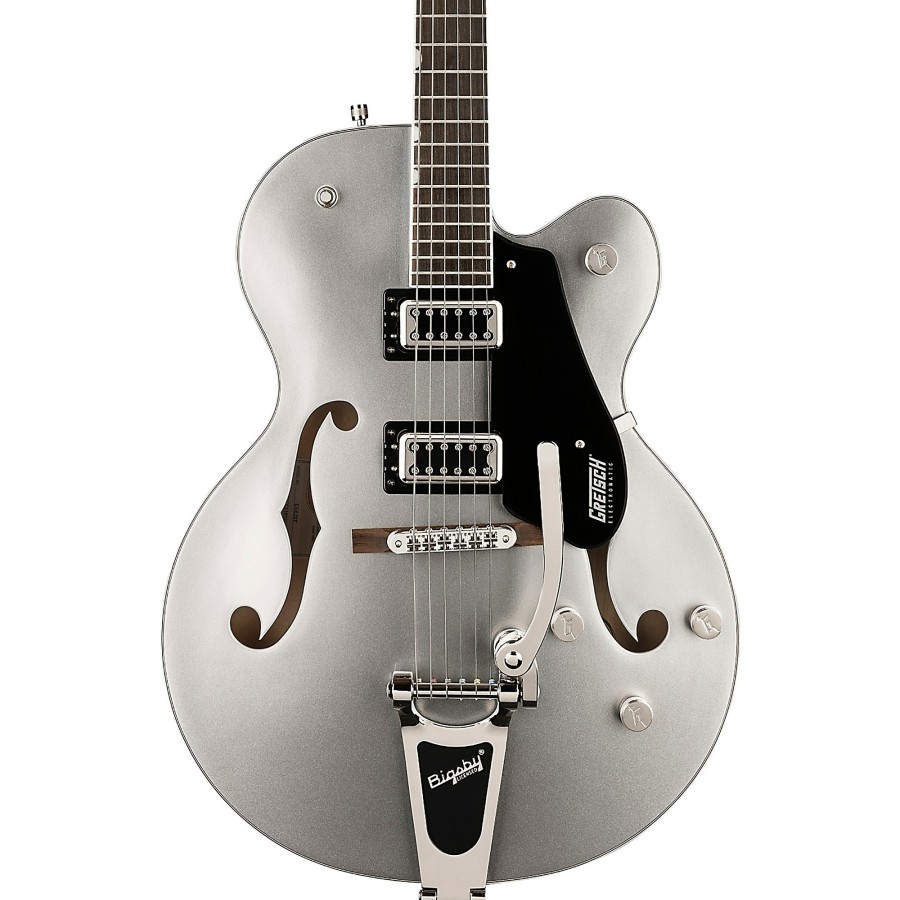 Guitars Gretsch Guitars Hollow & Semi-Hollow Body | Gretsch Guitars G5420T Electromatic Classic Hollowbody Single-Cut Electric Guitar Airline Silver