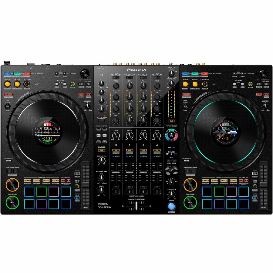 Dj Equipment Pioneer DJ | Pioneer Dj Ddj-Flx10 4-Channel Performance Dj Controller For Rekordbox Dj And Serato Dj Pro Black